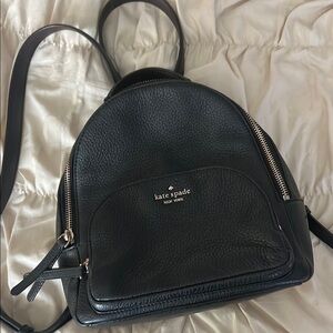 Kate Spade Black Dome-Shaped Backpack